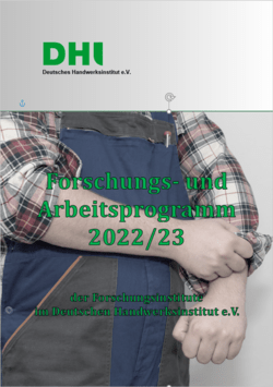 Titelseite des DHI-Forschungs- und Arbeitsprogramms 2022_23